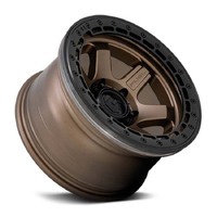 FUEL Off-Road D124 Block Beadlock Matte Bronze W/ Matte Black Ring Wheels (17x8.5 +0)  [WHEEL KIT, QTY: 4]