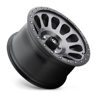 FUEL Off-Road D601 Vector Matte Gun Metal Black Bead Ring Wheels (18x9 +1)  [WHEEL KIT, QTY: 4]