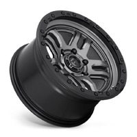 FUEL Off-Road D701 Ammo Matte Gun Metal Black Bead Ring Wheels (17x9 +1)  [WHEEL KIT, QTY: 4]