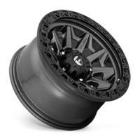 FUEL Off-Road D716 Covert Matte Gun Metal Black Bead Ring Wheels (17X8.5 +14) [Single Wheel]