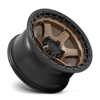 FUEL Off-Road D751 Block Matte Bronze W/ Black Ring Wheels (17x9 +1) [Single Wheel]