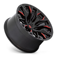 FUEL Off-Road D823 Flame Gloss Black Milled W/ Candy Red Wheels (20x9 +20)  [WHEEL KIT, QTY: 4]