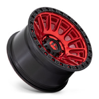 FUEL Off-Road D834 Cycle Candy Red W/ Black Ring  Wheels (17X8.5  +25)  [WHEEL KIT, QTY: 4]