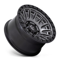 FUEL Off-Road D835 Cycle  Matte Gunmetal W/ Black Ring  Wheels (17X8.5  +25)  [WHEEL KIT, QTY: 4]