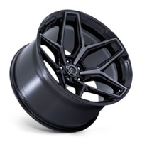 FUEL Off-Road Fc854Bt Flux Gloss Black Brush Fc Gray Ddt Wheels (18x9 +20)  [WHEEL KIT, QTY: 4]