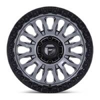 FUEL Off-Road FC857 Rincon Matte Gunmetal W/ M-Black Lip Wheels (17x9 +1)  [WHEEL KIT, QTY: 4]