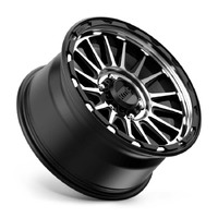 KMC KM542 Impact Satin Black Machined Wheels (18x9 +18)  [WHEEL KIT, QTY: 4]