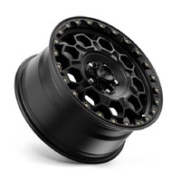 KMC KM545 Trek Satin Black Wheels (17x8 +35)  [WHEEL KIT, QTY: 4]