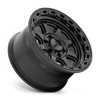 KMC Km548 Chase Satin Black W/ Gloss Black Lip Wheels (20x9 +0)  [WHEEL KIT, QTY: 4]