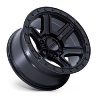 KMC KM551 Outrun Black Wheels (17x8.5 +18)  [WHEEL KIT, QTY: 4]