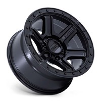 KMC KM551 Outrun Matte Black W/ Gloss Black Lip Wheels (18x9 +18)  [WHEEL KIT, QTY: 4]