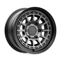 KMC KM719 Canyon Satin Black W/ Gray Tint Wheels (17x8 +35)  [WHEEL KIT, QTY: 4]