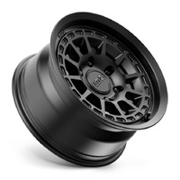 KMC KM719 Canyon Satin Black Wheels (17x8 +35)  [WHEEL KIT, QTY: 4]