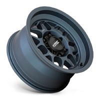 KMC Km725 Terra Metallic Blue Wheels (17x8.5 +0)  [WHEEL KIT, QTY: 4]