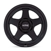 KMC KM728 Lobo Matte Black Wheels (17x8.5 +18)  [WHEEL KIT, QTY: 4]