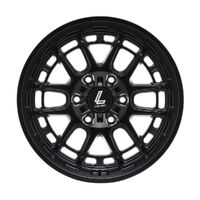 Lenso Hurricane Satin Black Wheels (17x9 +12) [Single Wheel]