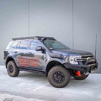 Offroad Animal Scout Roof Rack (Next Gen Everest) w/ Standard Wind Deflector + Clampit Quick Fist