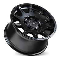 ROH Invader Matt Black Wheels (17x9 +25) [Single Wheel]