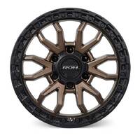 ROH Raid Matt Black Bronze Wheels (17x9 +25) [Single Wheel]