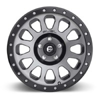 FUEL Off-Road D601 Vector Matte Gun Metal Black Bead Ring Wheels (18x9 +1)  [WHEEL KIT, QTY: 4]