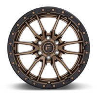 FUEL Off-Road D681 Rebel Matte Bronze Black Bead Ring Wheels (17x9 +1) [Single Wheel]