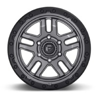 FUEL Off-Road D701 Ammo Matte Gun Metal Black Bead Ring Wheels (18x9 +20) [Single Wheel]