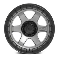 FUEL Off-Road D752 Block Matte Gunmetal W/ Black Ring Wheels (18x9 +1)  [WHEEL KIT, QTY: 4]