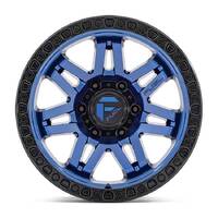 FUEL Off-Road D813 Syndicate Dark Blue W/ Black Ring Wheels (17x9 +1)  [WHEEL KIT, QTY: 4]