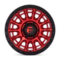 FUEL Off-Road D834 Cycle Candy Red W/ Black Ring  Wheels (17X8.5  +25)  [WHEEL KIT, QTY: 4]