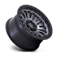 FUEL Off-Road FC857 Rincon Matte Gunmetal W/ M-Black Lip Wheels (17x9 +1)  [WHEEL KIT, QTY: 4]