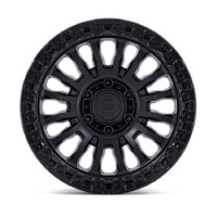 FUEL Off-Road FC857 Rincon Matte Black W/ Gloss Black Lip Wheels (17x9 +1)  [WHEEL KIT, QTY: 4]