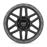 KMC Km544 Mesa Satin Black W/ Gloss Black Lip Wheels (20x9 +0)  [WHEEL KIT, QTY: 4]