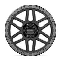 KMC KM544 Mesa Satin Black W/ Gloss Black Lip Wheels (20x9 +18)  [WHEEL KIT, QTY: 4]