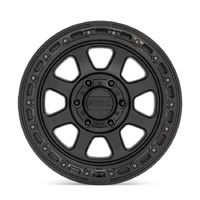 KMC Km548 Chase Satin Black W/ Gloss Black Lip Wheels (20x9 +0)  [WHEEL KIT, QTY: 4]