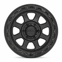 KMC KM548 Chase Satin Black W/ Gloss Black Lip Wheels (20x9 +18)  [WHEEL KIT, QTY: 4]