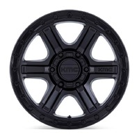 KMC KM551 Outrun Black Wheels (17x8.5 +18)  [WHEEL KIT, QTY: 4]