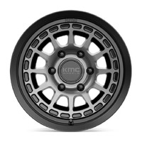 KMC KM719 Canyon Satin Black W/ Gray Tint Wheels (17x8 +35)  [WHEEL KIT, QTY: 4]