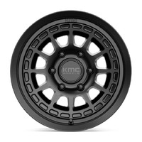 KMC KM719 Canyon Satin Black Wheels (17x8 +35)  [WHEEL KIT, QTY: 4]