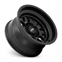 KMC Km725 Terra Satin Black Wheels (18x8.5 +0)  [WHEEL KIT, QTY: 4]