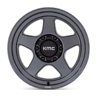 KMC KM728 Lobo Matte Anthracite Wheels (17x8.5 +18)  [WHEEL KIT, QTY: 4]