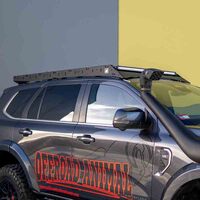 Offroad Animal Scout Roof Rack (Next Gen Everest) w/ Standard Wind Deflector + Clampit Quick Fist