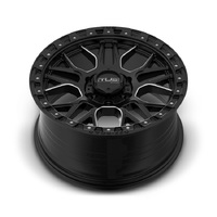 TUS Offroad Lightning Gloss Black w/ Machined Spokes Wheels (18x9 +25) [Single Wheel]