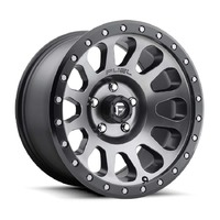 FUEL Off-Road D601 Vector Matte Gun Metal Black Bead Ring Wheels (17x8.5 +7)