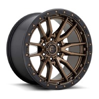 FUEL Off-Road D681 Rebel Matte Bronze Black Bead Ring Wheels (17x9 +1)