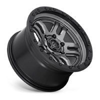 FUEL Off-Road D701 Ammo Matte Gun Metal Black Bead Ring Wheels (17x9 +1)