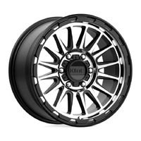 KMC KM542 Impact Satin Black Machined Wheels (17x9 +18)