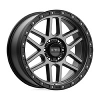 KMC Km544 Mesa Satin Black W/ Gray Tint Wheels (20x9 +0)