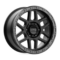 KMC Km544 Mesa Satin Black W/ Gloss Black Lip Wheels (20x9 +0)