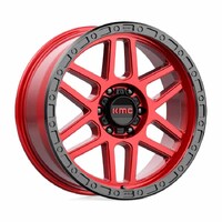 KMC KM544 Mesa Candy Red W/ Black Lip Wheels (20x9 +18)