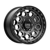 KMC KM545 Trek Satin Black W/ Gray Tint Wheels (17x8 +20)